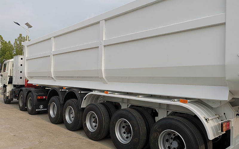 Luckin 5 Axles U Type Heavy Duty Dump Tipper Semi Trailer With Air