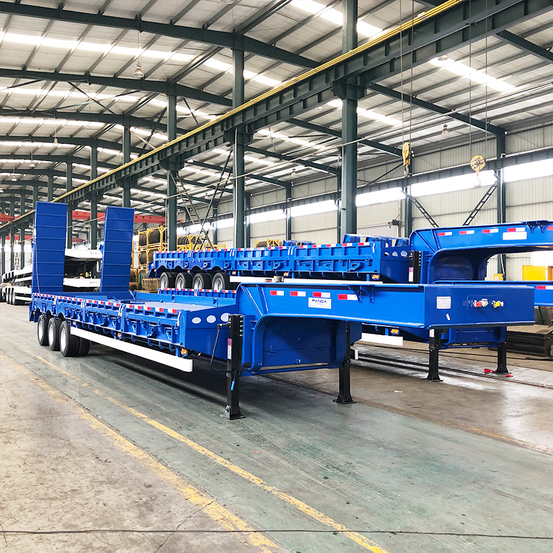 3 Axles 80T Lowbed Semi Trailer for sale in South AfricaLuckin Vehicle