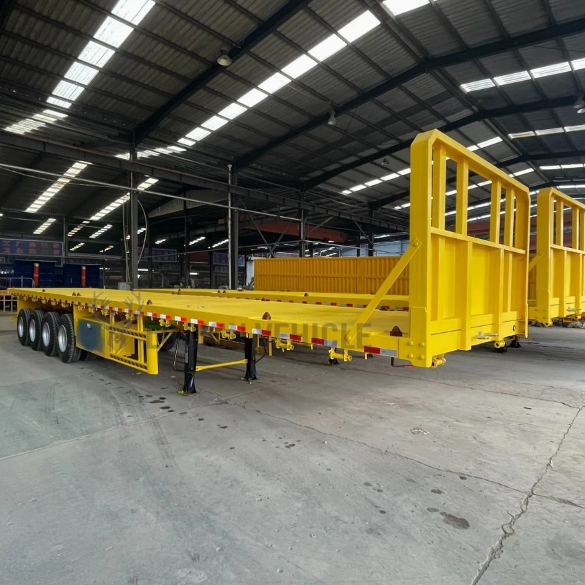 Trinidad and Tobago Customers Visit Luckin Factory to Inspect Flatbed Semi Trailer插图1