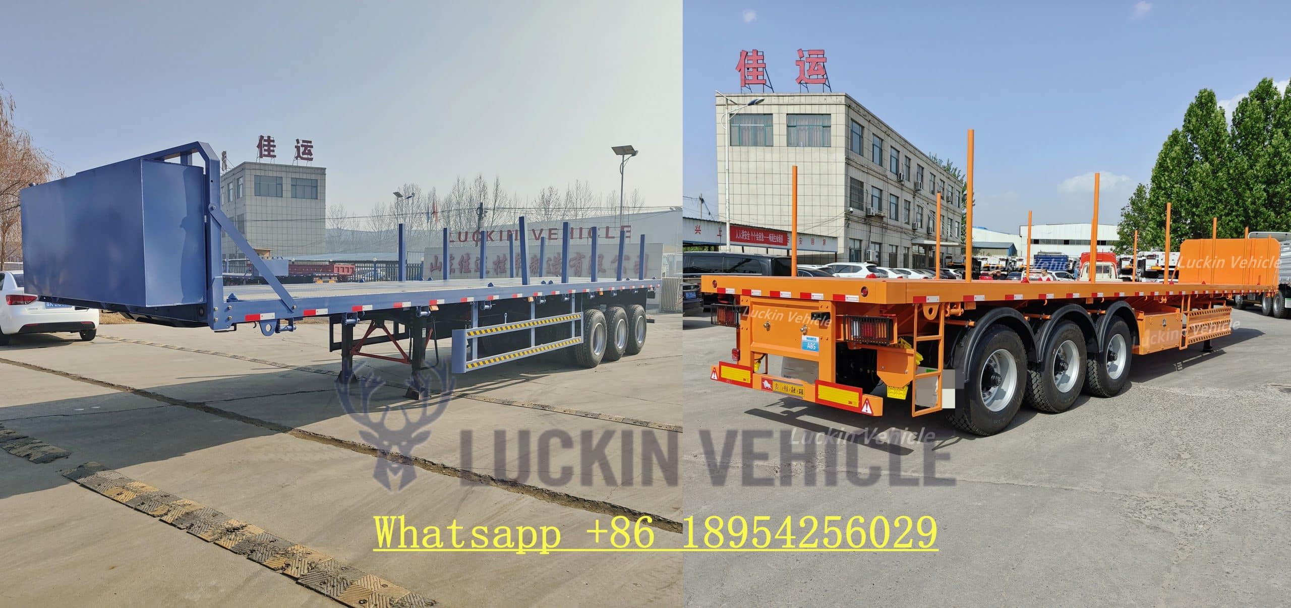Trinidad and Tobago Customers Visit Luckin Factory to Inspect Flatbed Semi Trailer插图2