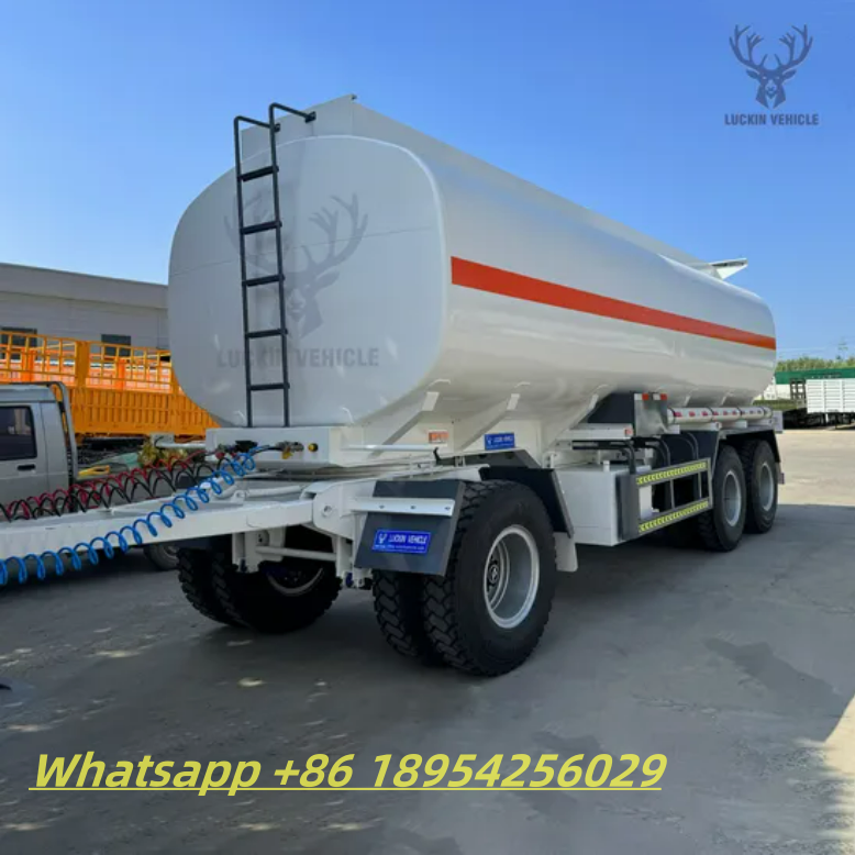 Sinotruk HOWO New and Used 371HP 400HP 25 Cbm 25000 Liters Diesel Fuel Tank Truck with 25000L Fuel Tanker Full Drawbar Trailer for Sale插图2