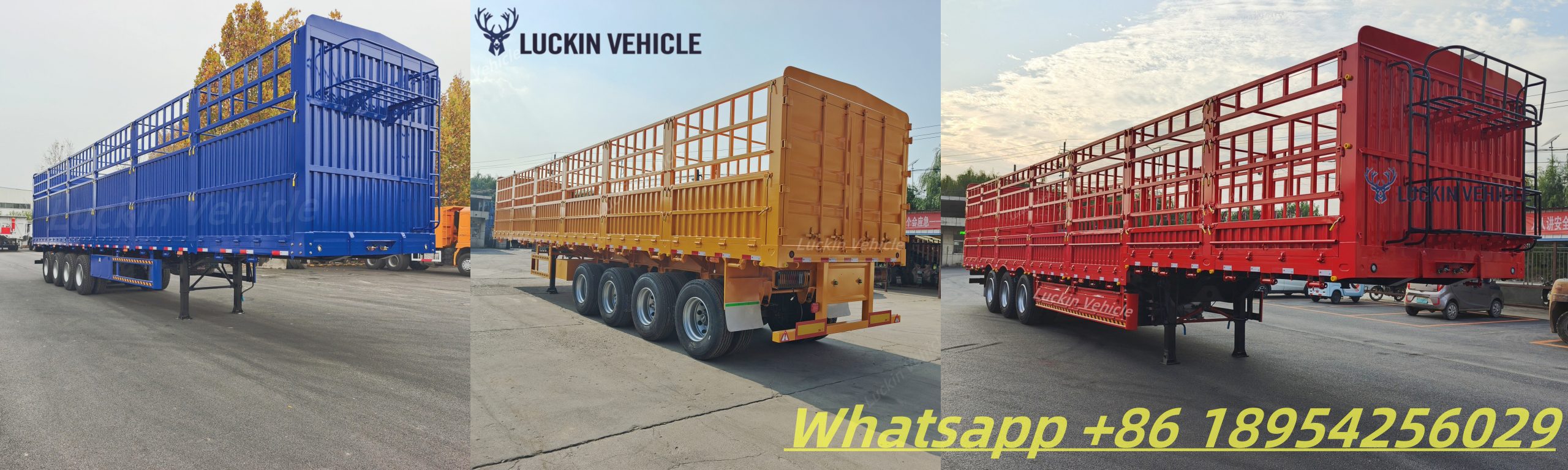 5 Axles Fence Cargo Semi Trailer-Multiple axes are available.插图3